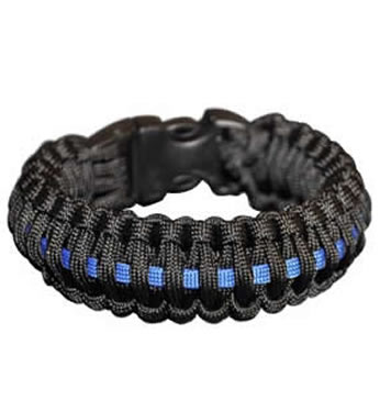 Police Blue Line Paracord Survival Bracelet With Whistle Buckle Paracord Survival Rescue Bracelet With Whistle Buckle Police Blue Line Bracelet1 Jpg