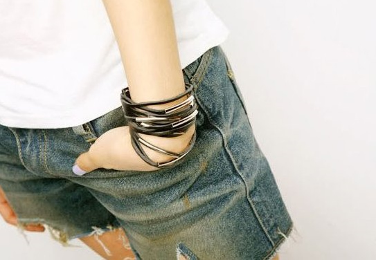 13 Layers Leather Cuff Bracelet 