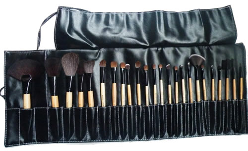 Professional 24 PCS Makeup Brush Set & Leather pouch