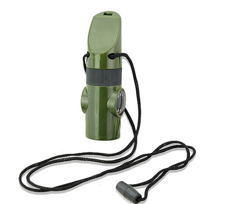 7-in-1 Survival Whistle with LED Light