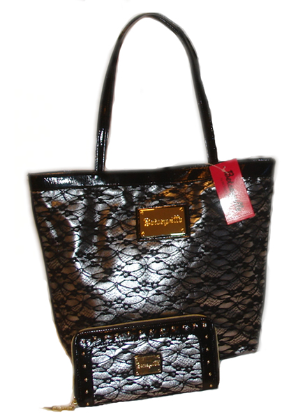 BETSEYVILLE by BETSEY JOHNSON First Lace Silver - Tote & Wallet