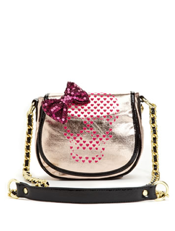 BETSEYVILLE by BETSEY JOHNSON Glamour Skull Crossbody in Rose