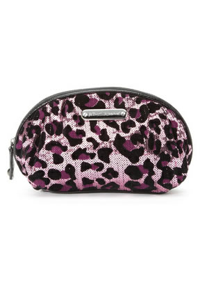 BETSEY JOHNSON Cheetah-Licious Large Cosmetic Case