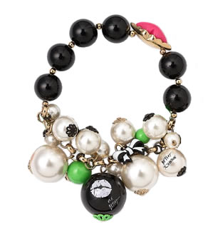 BETSEY JOHNSON First Date Charm Stretch Bracelet