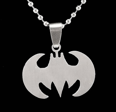 Batman Silver Pendant Necklace