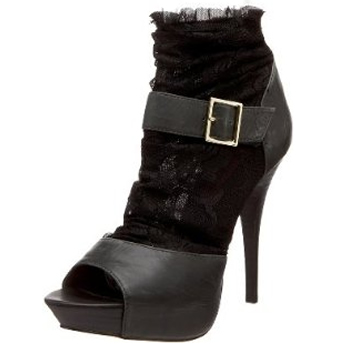 BETSEY JOHNSON Laccey Open-Toe Bootie