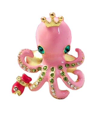 Betsey Johnson Octopus Stretch Ring