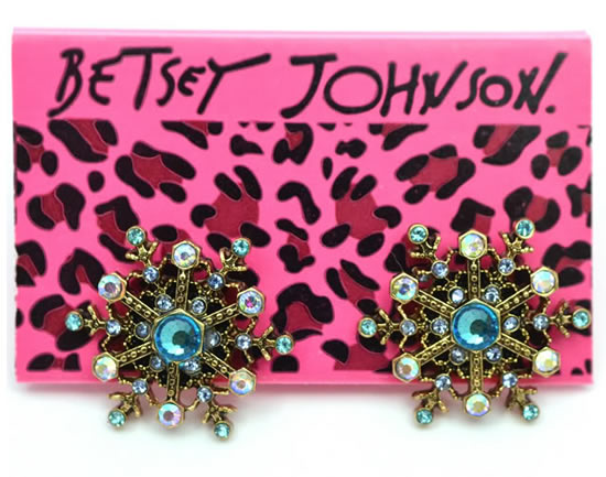 BETSEY JOHNSON Snowflake Earrings