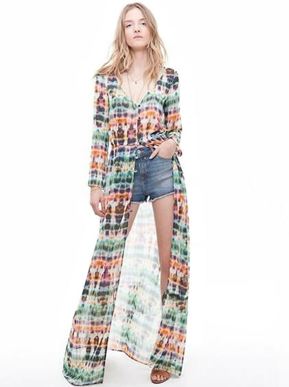 Bohemian Long Jacket Shirt