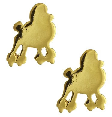 Cam & Zooey Poodle Stud Earrings 