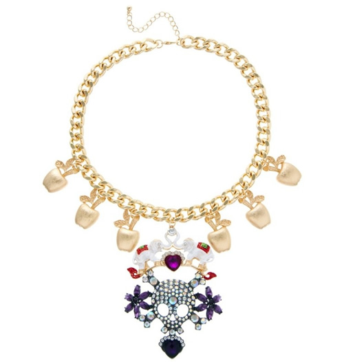 Colorful Skull Statement Necklace