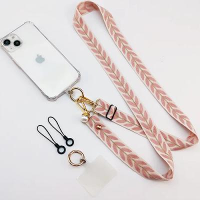 Clip & Go Universal Phone Crossbody Lanyard Strap in Pink