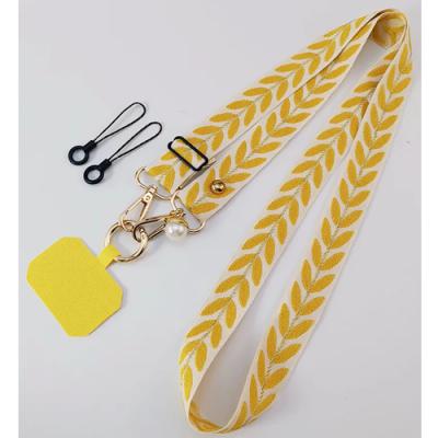 Clip & Go Universal Phone Crossbody Lanyard Strap in Yellow