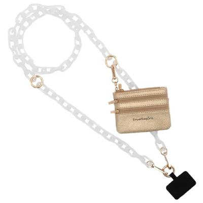 Clip & Go Universal Phone Crossbody Ice Chain with pouch