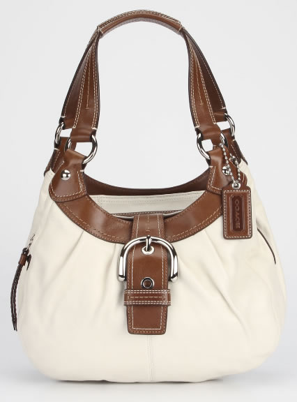 Coach Lyn Hobo Handbag In White