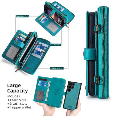 Crossbody Wallet For Samsung Galaxy S23 Ultra 5G in teal