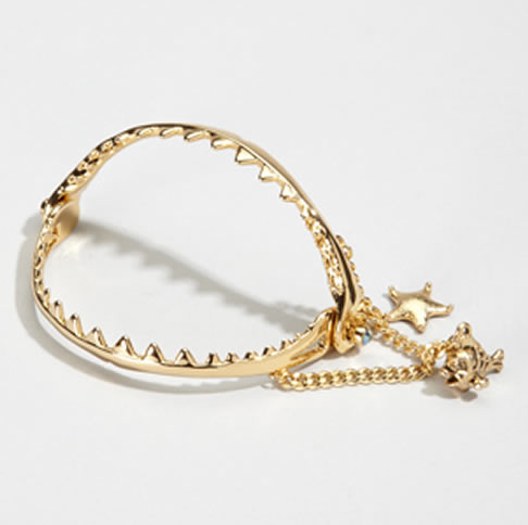 Disney Couture The Little Mermaid Shark Jaw Bangle