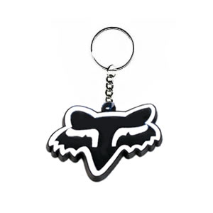 Fox Motorcross Keyring in White