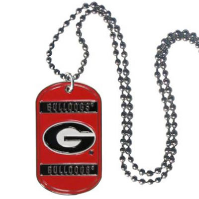 Georgia Bulldogs Dog Tag Necklace