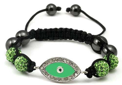 Green Evil Eye Bracelet