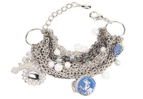 Guess Pirate's Booty 15-Row Charms Bracelet