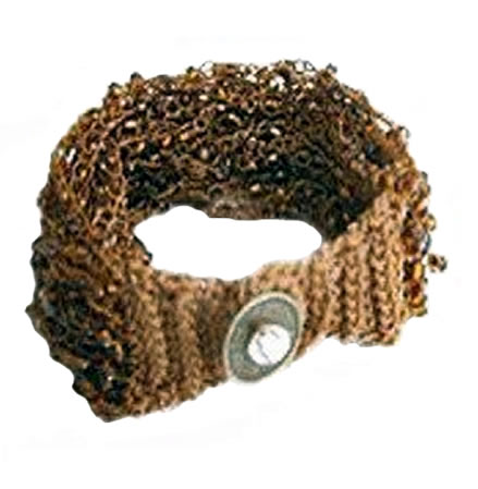 Handmade Trendy Brown Beaded Bracelet