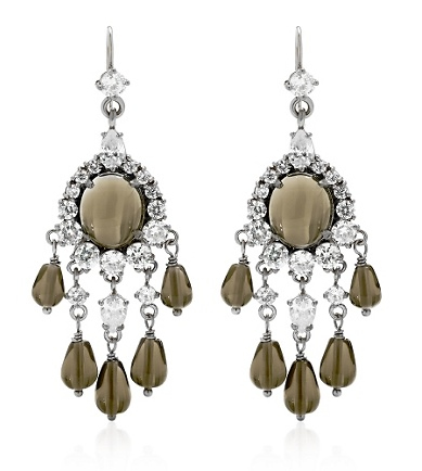 Juicy Couture Rhinestone Chandelier Earrings