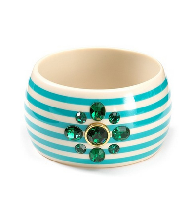 Juicy Couture Large Striped Bangle