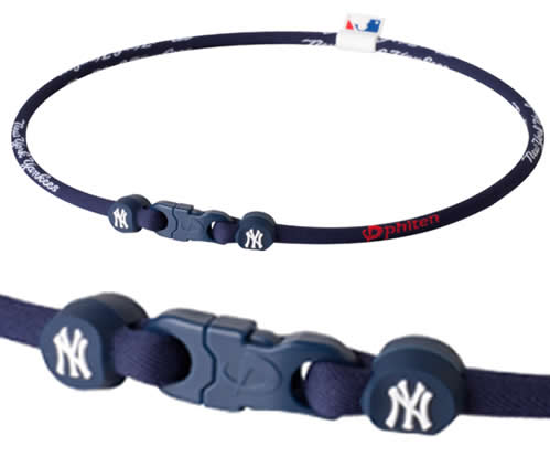 Phiten MLB Single Rope Titanium Sport Necklaces