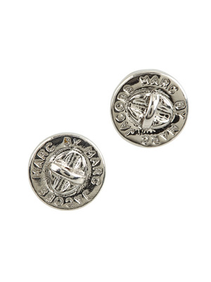 Marc by Marc Jacobs Turn-Lock Stud Earrings in silver