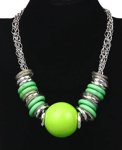 Neon Green Choker Necklace