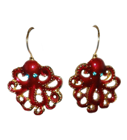 Octopus Drop Earrings