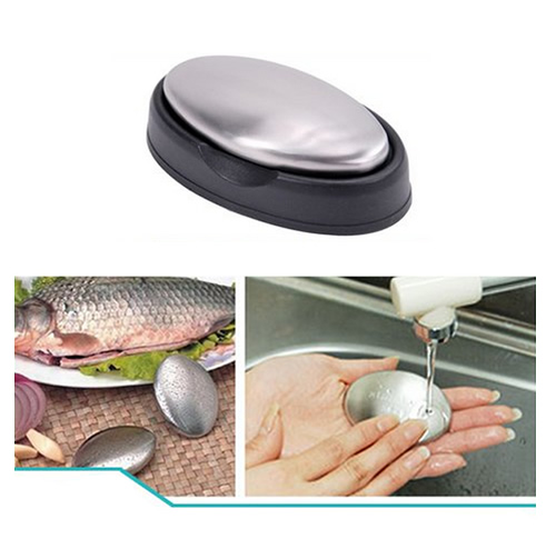 Odor Remover Stainless Steel Soap with dish