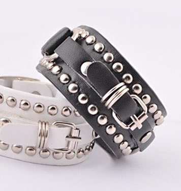 Punk Rivet Belt Buckle Bracelet 