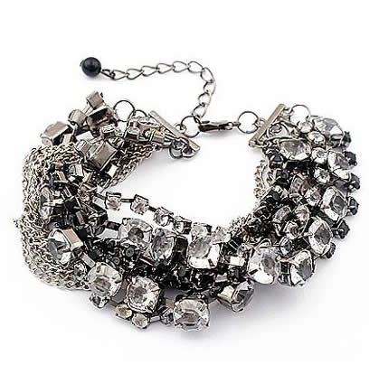 Smokey Rhinestone Bracelet