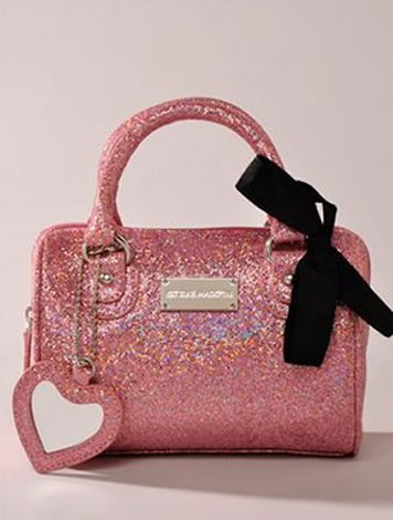 Steve Madden Mini Pink Glitter Handbag