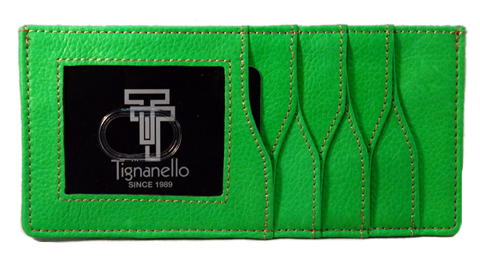 TIGNANELLO Mint Leather Card Wallet Insert