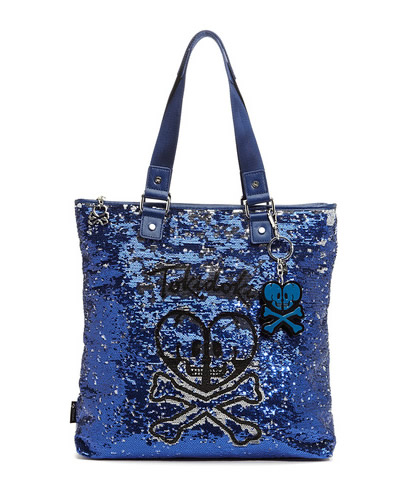 TOKIDOKI Salinas Skull and Heart Shopping Bag 