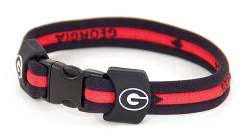 Eagles Wings Georgia Bulldogs Titanium Sport Bracelet