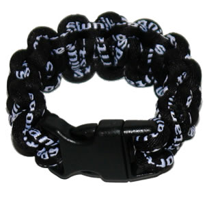 Paracord Style Titanium Bracelet - Black