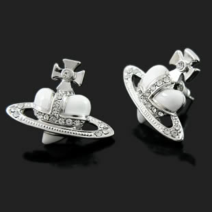 White Heart Stud Earrings