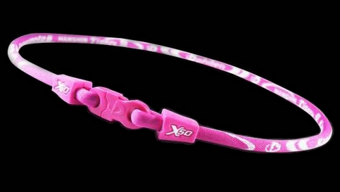Phiten Japanese RAKUWA Titanium Necklace X50  (Hot Pink)