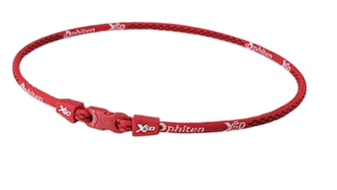 Phiten Japanese RAKUWA Titanium Necklace X50  (Checked Red)
