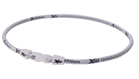 Phiten Japanese RAKUWA Titanium Necklace X50 (Checked White)