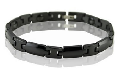 Black Ceramic Magnetic Health Rhombus Bracelet 