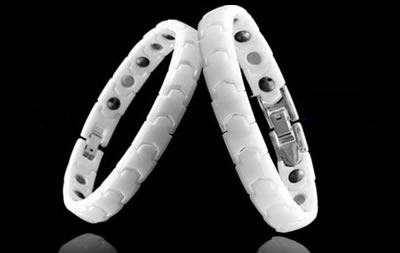 South Korean White Ceramic & Magnetic Health Bracelet 