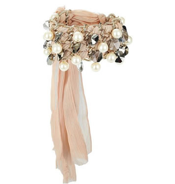 Chiffon Crystal Braided Bracelet