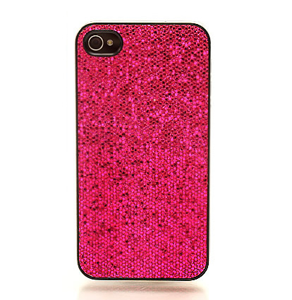 Glitter Hot Pink iPhone 4 4/S Phone Case