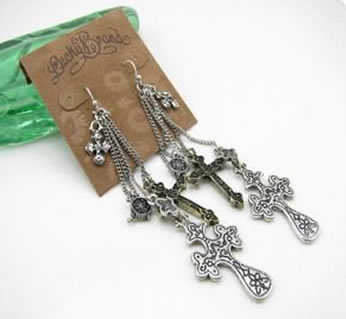 Lucky Brand Cross Earrings