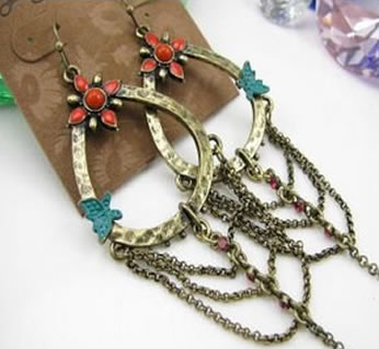 3-Strand Drop Earrings